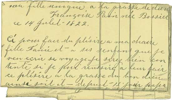 PART OF FRAN&Ccedil;OIS'S FIRST PAGE.