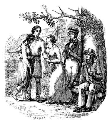 Oh, no! cried William, placing his arms around
her tenderly.