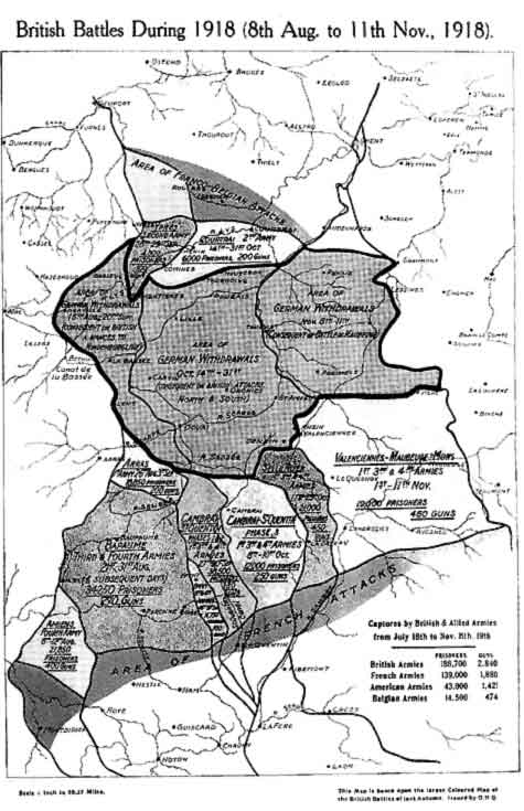 British Battles During 1918 (8th Aug. to 11th Nov.,
1918).