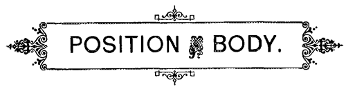 Position of the Body