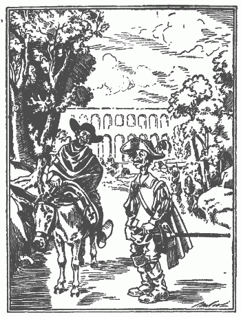 "...Y al volver atr&aacute;s, como hizo fuerza, se le cayeron las calzas...."