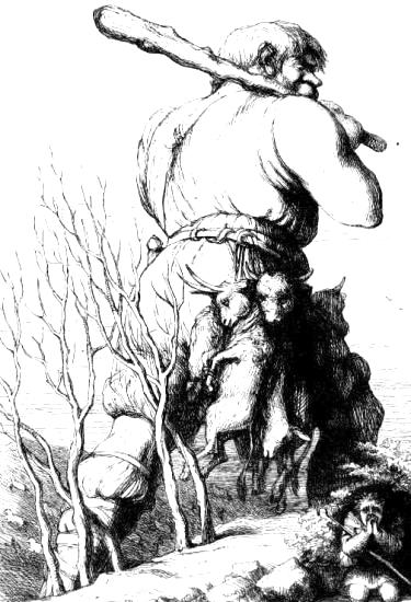 [Illustration:
                 Cormoran carryeth off his Booty]