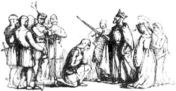 [Illustration:
                 Jack is dubbed a Knight by King Arthur]
