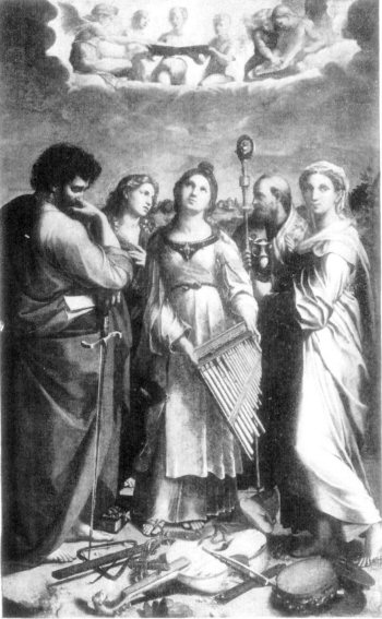 RAPHAEL. ACADEMY, BOLOGNA.

SAINT CECILIA.