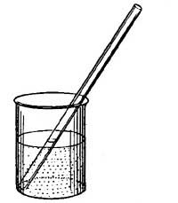 FIG. 41.&mdash;The water in the tube is at the same level as that in the glass.