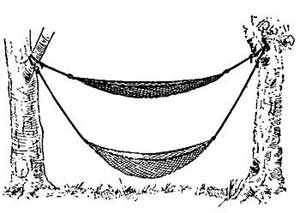 FIG. 171.&mdash;The two hammocks swing differently.