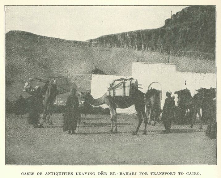 330.jpg Cases of Antiquities Leaving D�r El-bahari For
Transport to Cairo. 
