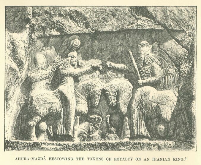 014.jpg Ahura-mazd� Bestowing the Tokens of Royalty on An Iranian King 