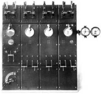 SWITCHBOARD FOR ALTERNATING CURRENT BLOCK SIGNAL
CIRCUITS&mdash;IN SUB-STATION
