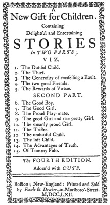 Title-page from &ldquo;The New Gift for Children&rdquo;