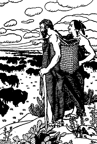 "The creatures darkened the plain almost as far as eye could see."&mdash;Page 191
