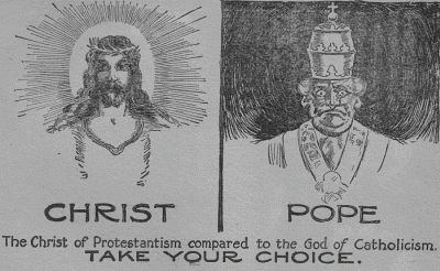 The Christ of Protestantism compared to the God of Catholicism.&mdash;TAKE YOUR CHOICE.