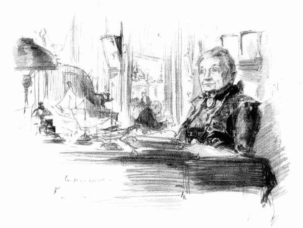 The little lady who sits behind the desk is more than ninety-five years old, and came to New Orleans as the
bride of Antoine