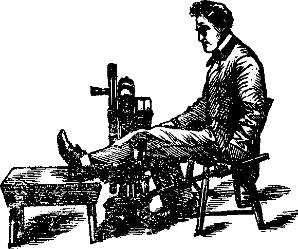 Illustration:
Fig. 12. Rubbing the Legs.