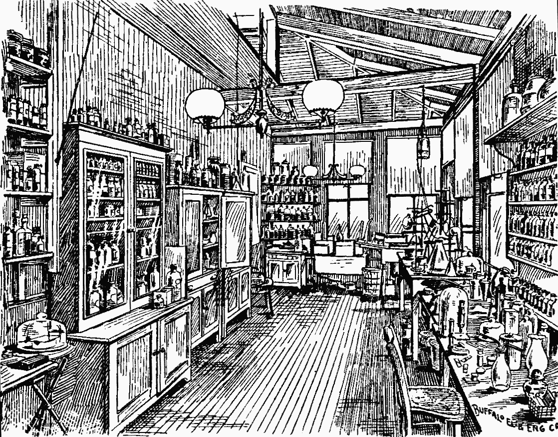 Illustration:
Chemists' Department.