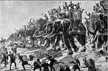 BATTLE OF ZAMA,
B.C. 202

By which Rome broke the power of Carthage, its
rival, and "began the conquest of the world."