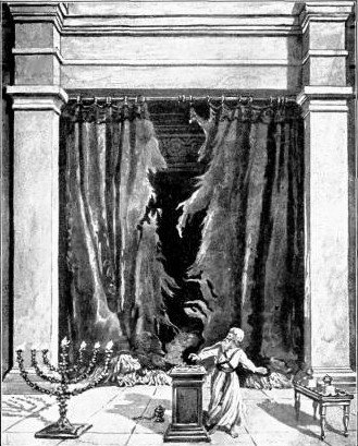 THE RENT VEIL

"The veil of the temple was rent in
twain from the top to the bottom."
Mark 15:38.