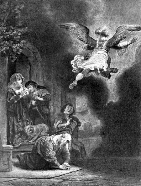 THE ANGEL RAPHAEL LEAVING THE FAMILY OF TOBIT The
Louvre, Paris