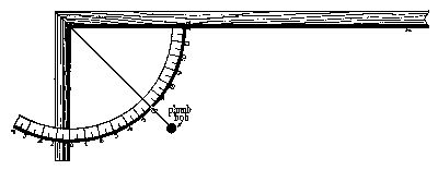 Figure 46&mdash;SEVENTEENTH CENTURY GUNNER'S QUADRANT.