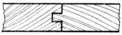 Fig. 93.&mdash;Tongued and Grooved Flooring Board.
