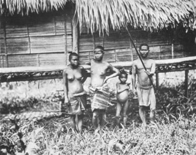 Semang of Kuala Kenering, Ulu Perak (from Skeat and Blagden's
"Pagan Races of the Malay Peninsula")