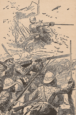 Illustration: Gundi carried by the Bayonet.