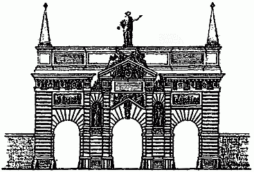 La Porte Saint-Antoine, d&eacute;molie en 1788