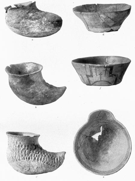 PL. CXX&mdash;
SAUCERS AND SLIPPER BOWLS FROM SIKYATKI