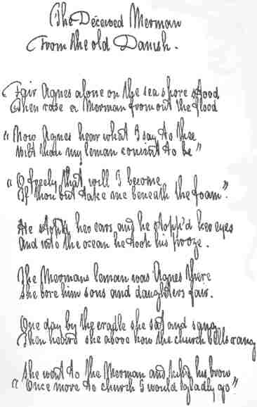 Manuscript of The deceived Merman&mdash;part 1