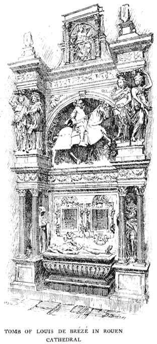 TOMB OF LOUIS DE BR&Eacute;Z&Eacute; IN ROUEN CATHEDRAL