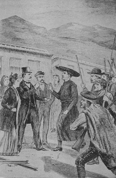 "I DEMAND A GUARD AND SHELTER FOR MY WIFE, THE
DUCHESS."&mdash;Page 282.