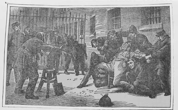 A NEWGATE SCENE.&mdash;DON'T WANT HIS PICTURE TAKEN.