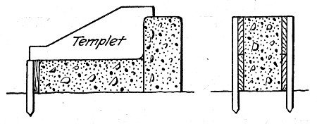 Fig. 124.&mdash;Form for Two-Piece Curb Construction.
