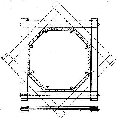 Fig. 188.&mdash;Form for Octagonal Column for a Warehouse,
Chicago, Ill.