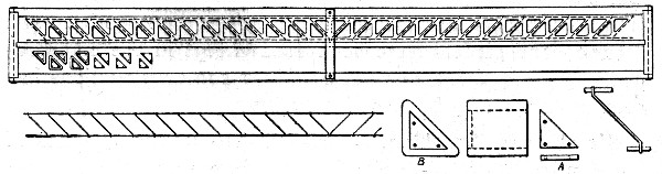 Fig. 239.&mdash;Sketch Showing Forms and Reinforcement for
Visintini Girder.