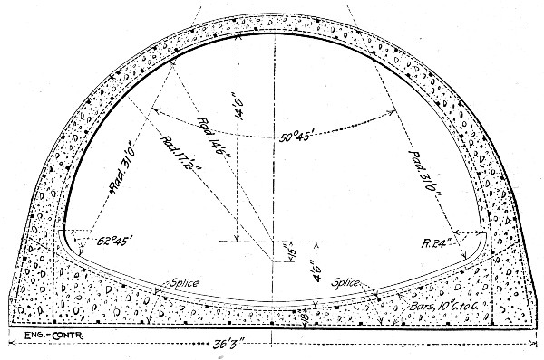 Fig. 261.&mdash;Harlem Creek Sewer, St. Louis, Mo.