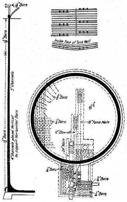 Fig. 279.&mdash;Standpipe at Haverhill, Mass.