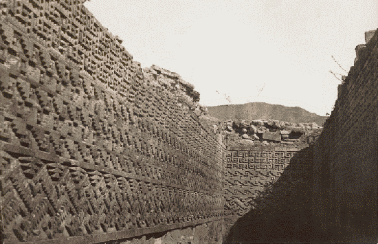 Grand Palais, &agrave; Mitla, fa&ccedil;ade occidentale 
