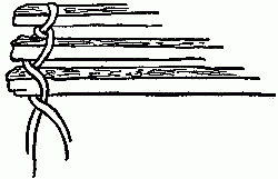 Fig. 130&mdash;Cross the strings around the third stick.