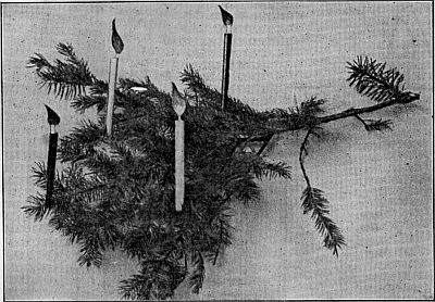 Fig. 213&mdash;Little paper candles.