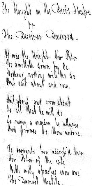 Manuscript of The Knight in the Deer&rsquo;s Shape