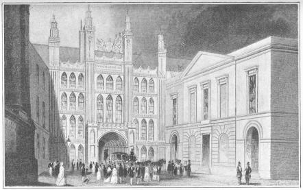 Exterior of the Guildhall Court.&mdash;Now City Museum