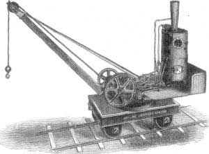 APPLEBY'S STEAM-CRANE, WITH FIXED JIB FOR USE ON
TEMPORARY OR PERMANENT TRACK.