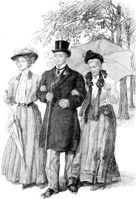 "AFTER THIS HE ONLY APPEARED IN THE VILLAGE STREET
GUARDED ON EITHER SIDE BY A FEMALE SNOW"