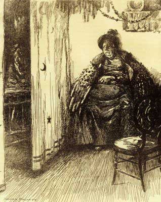 "MRS. CREGAN SAT AS IF SHE WERE WAITING FOR HER TURN TO
ENTER A CONFESSIONAL."