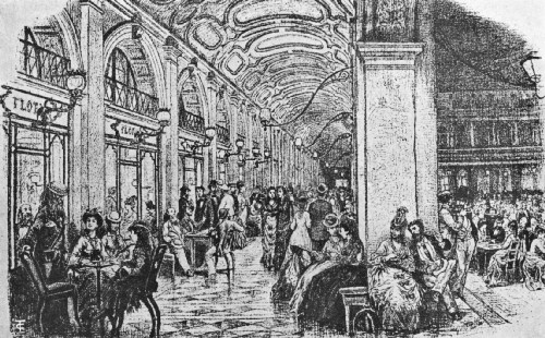 Florian's Famous Caff&egrave; in the Piazza di San Marco,
Venice, Nineteenth Century