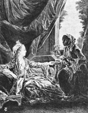 Coffee Service in the Home of Madame de Pompadour&mdash;Painting by Van Loo