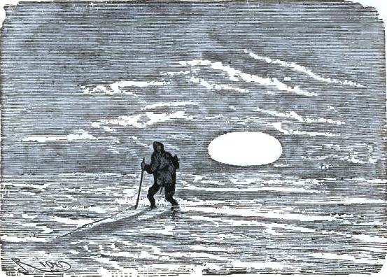 The sun appeared like an elongated ellipse