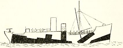 Fig. 15.&mdash;A camouflaged ship.