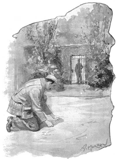 AN IMPORTANT CLUE&mdash;MEASURING FOOTSTEPS.